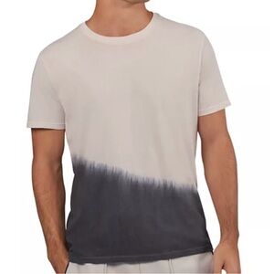ATM Anthony Thomas Melillo Mens Cotton Textured Ombre Dip Dye Tee - XL